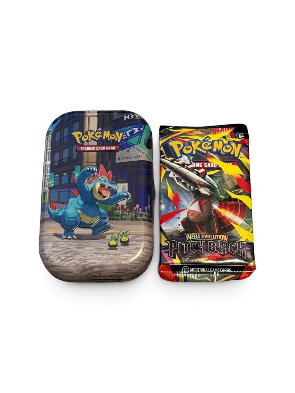 Pokemon Tcg Mini Tin Lumoise City plus one booster pack of pitch black